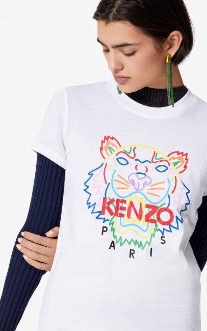 Kenzo Women Tiger T-shirt White